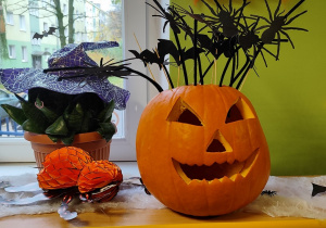 Kreatywna dynia zgłoszona do konkursu