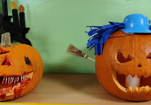 Kreatywna dynia zgłoszona do konkursu