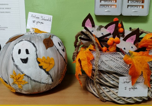 Kreatywna dynia zgłoszona do konkursu