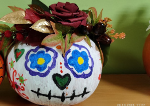 Kreatywna dynia zgłoszona do konkursu